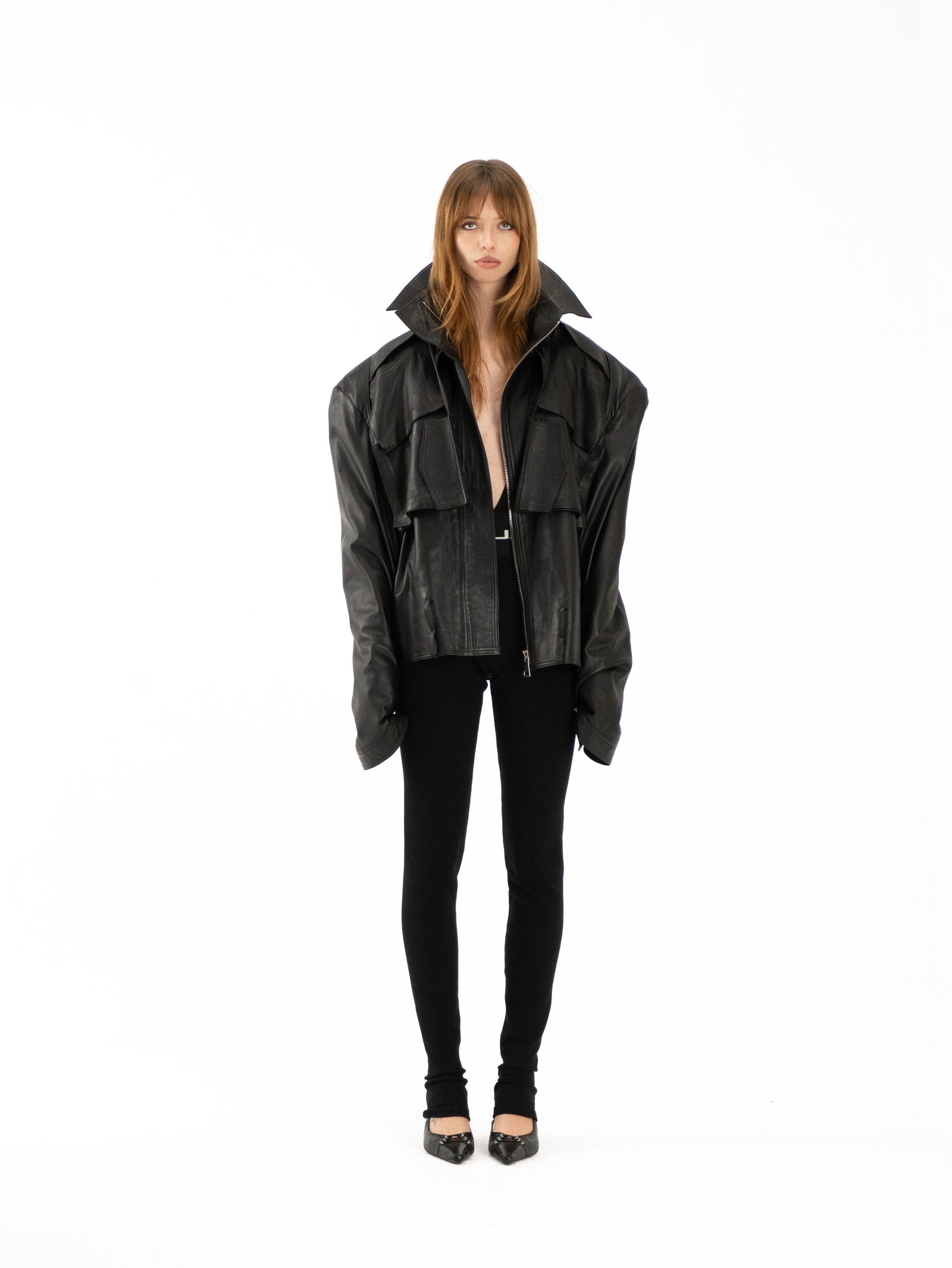 SHORT LEATHER JACKET