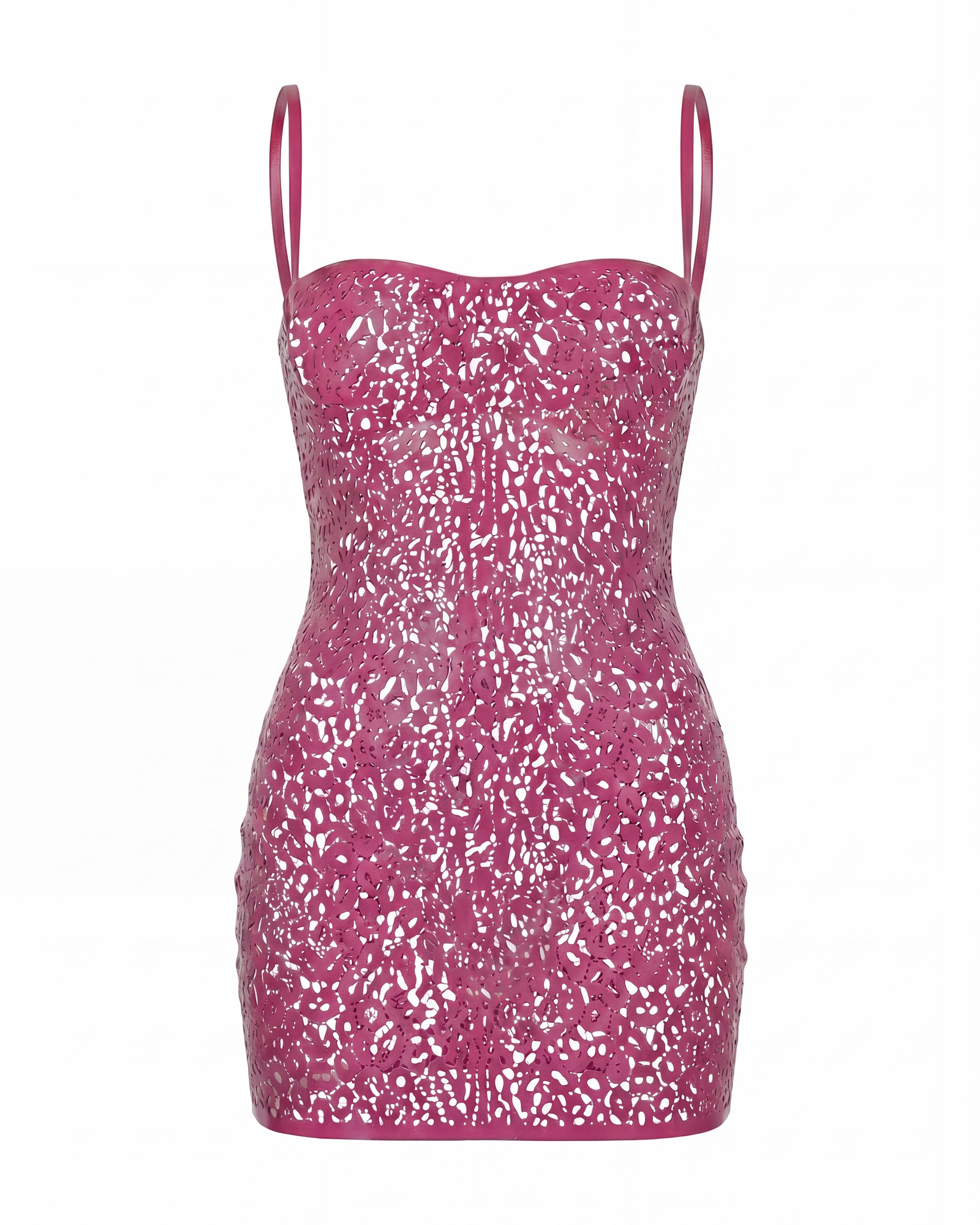 TUBE LEOPARD LATEX DRESS