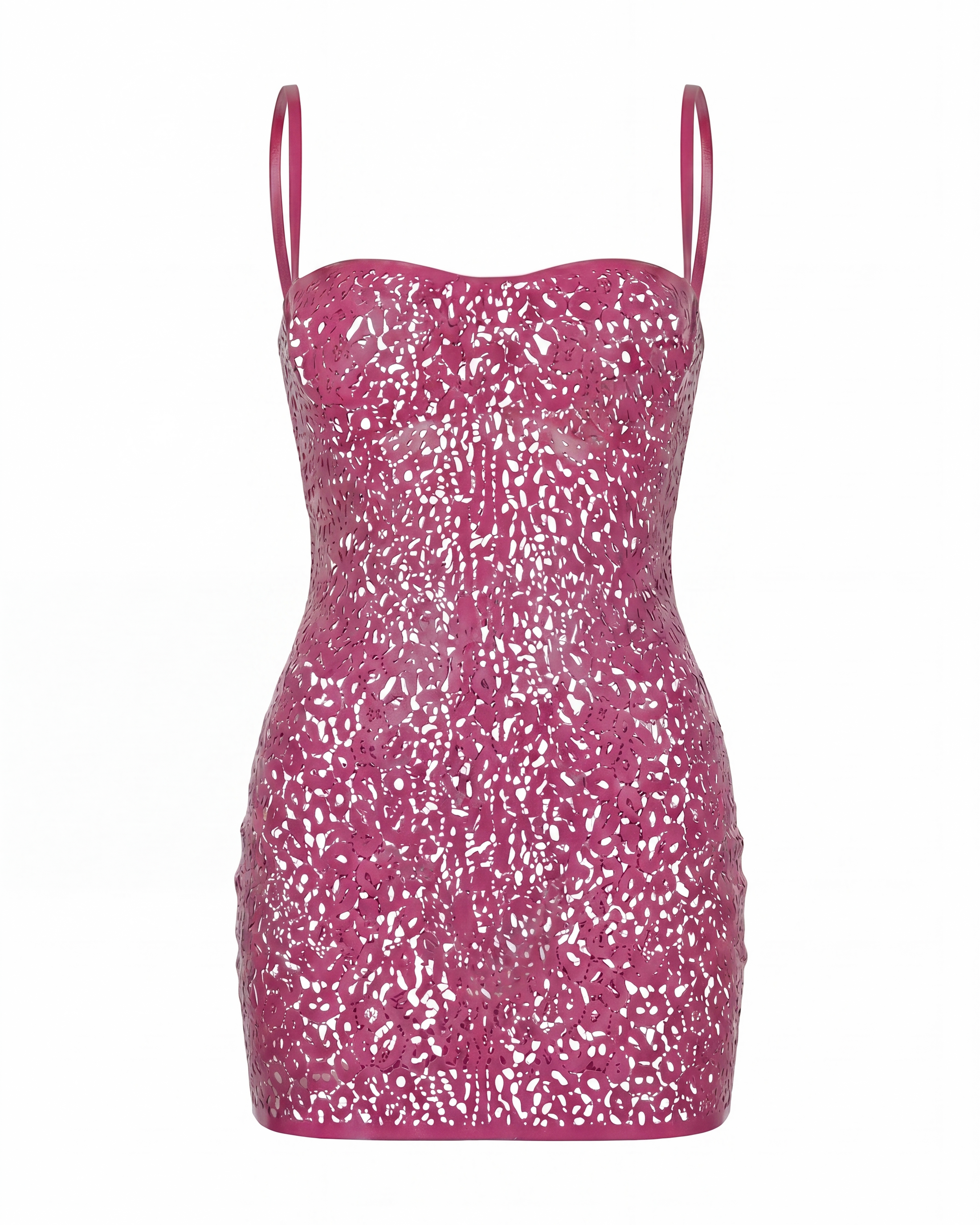 TUBE LEOPARD LATEX DRESS