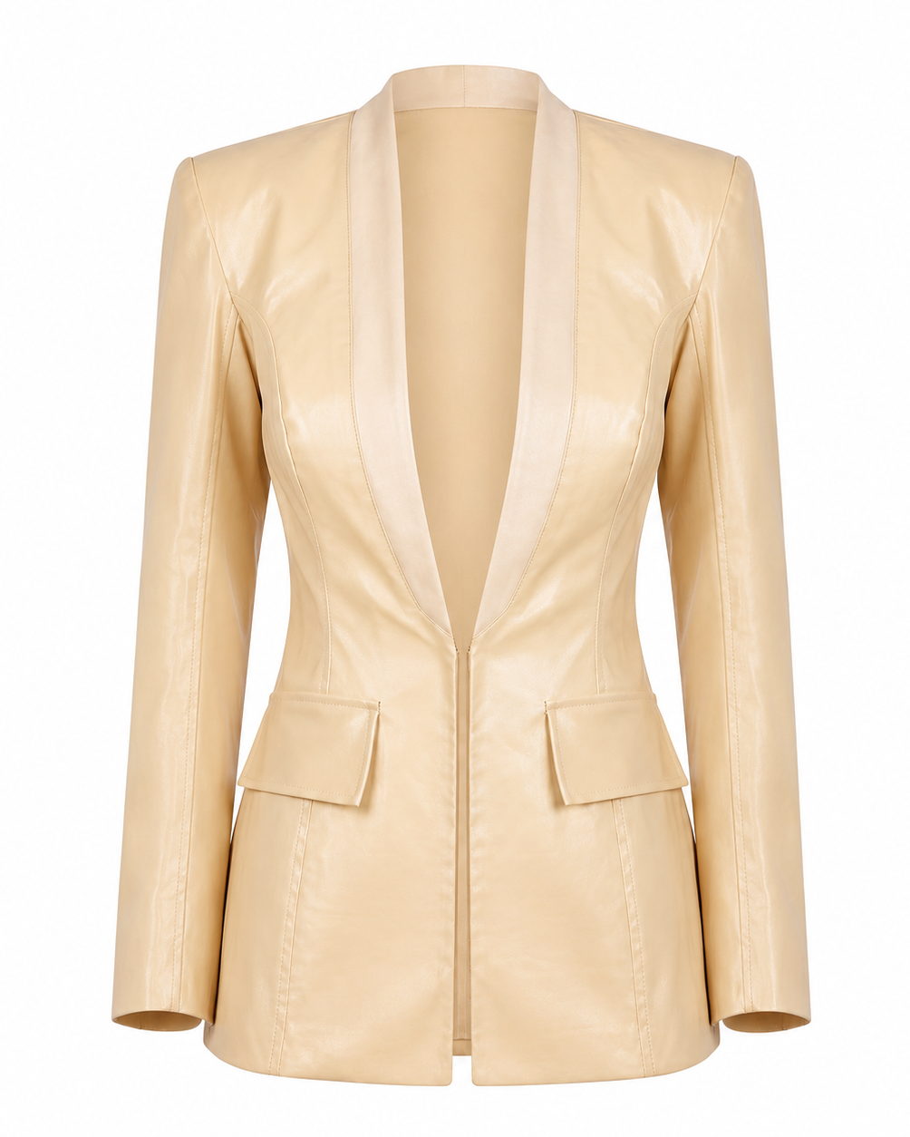 LATEX WOOL BLAZER
