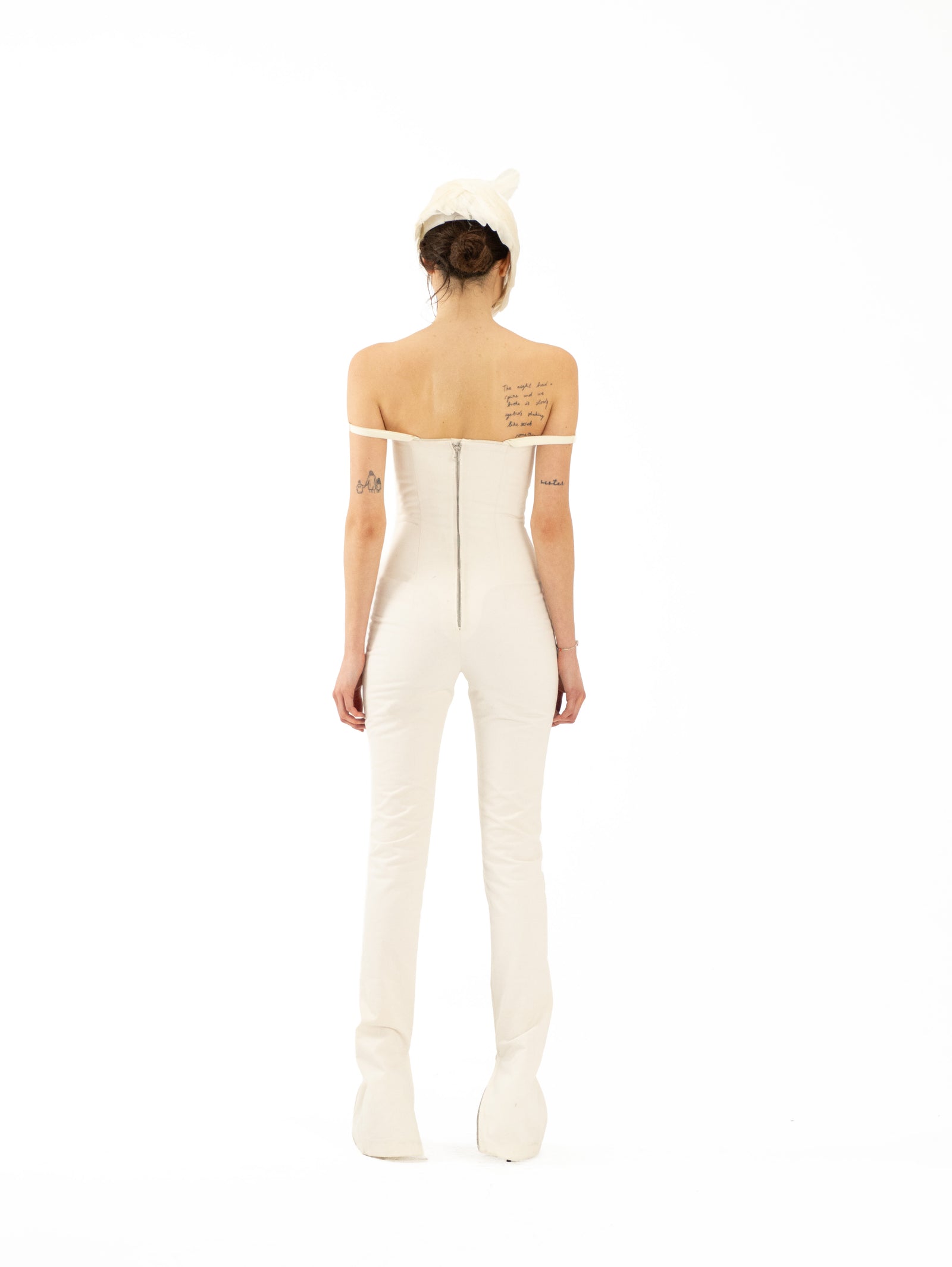 DENIM CORSET CATSUIT