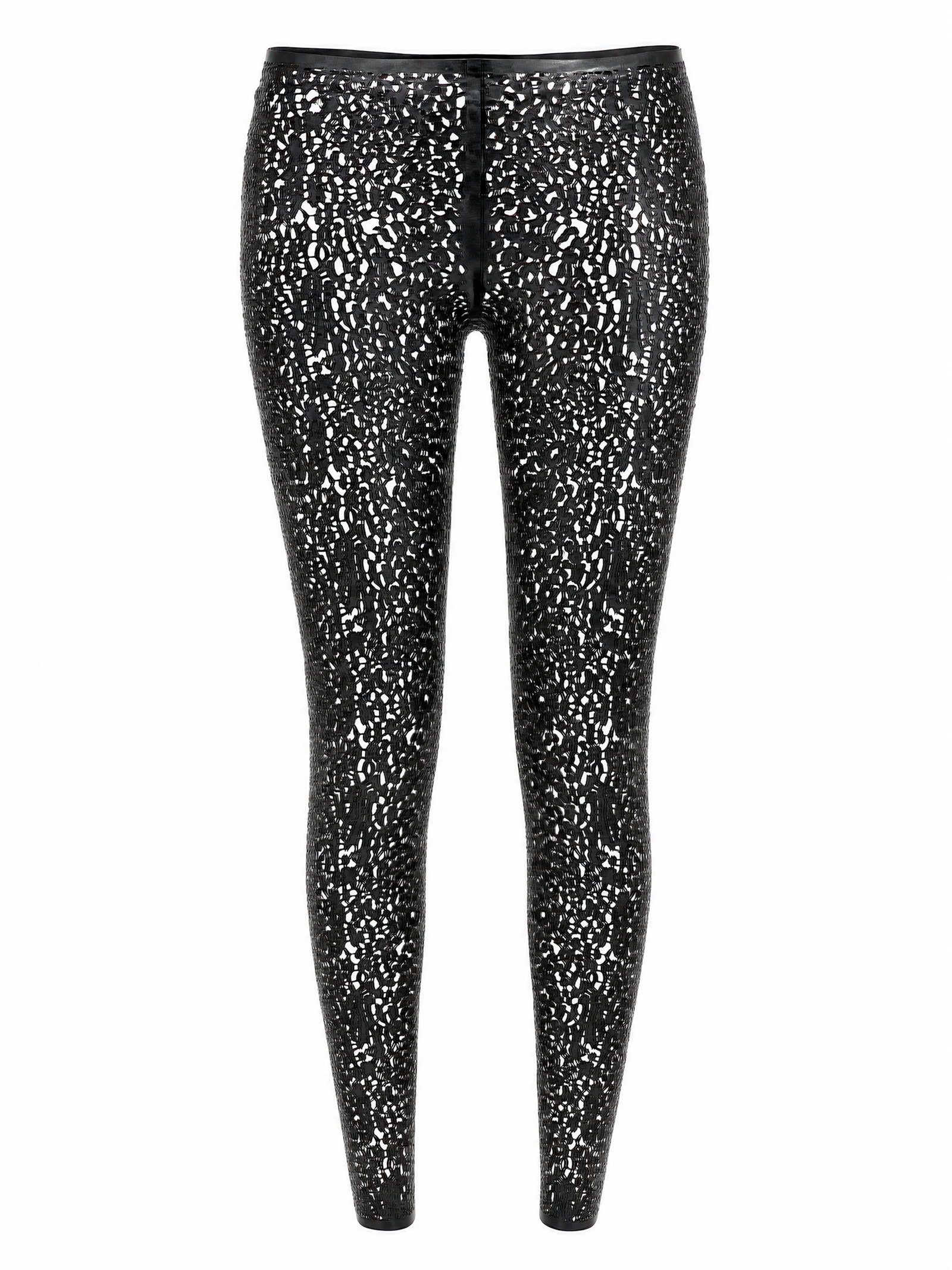 LATEX LEOPARD LEGGINGS