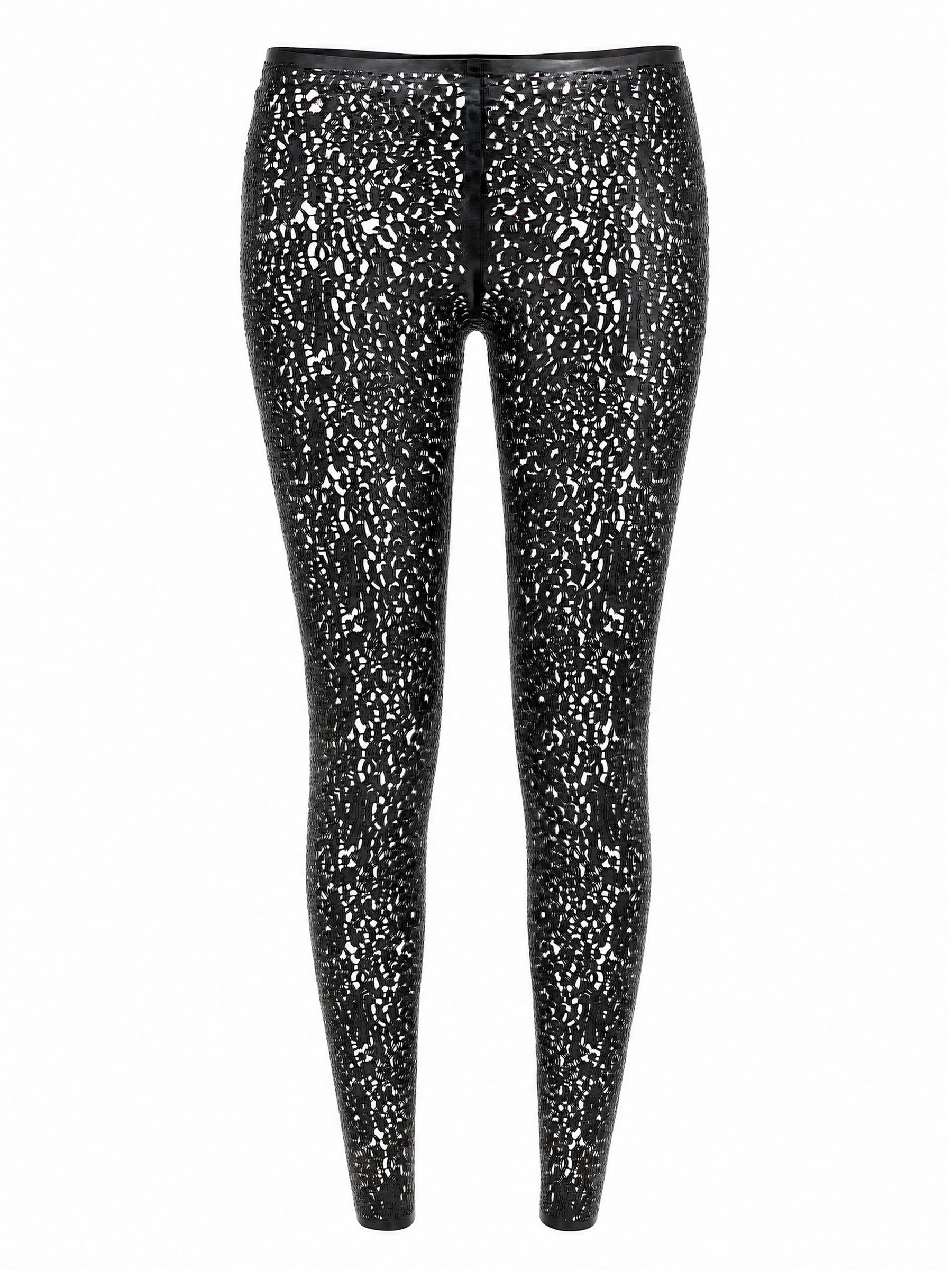 LATEX LEOPARD LEGGINGS