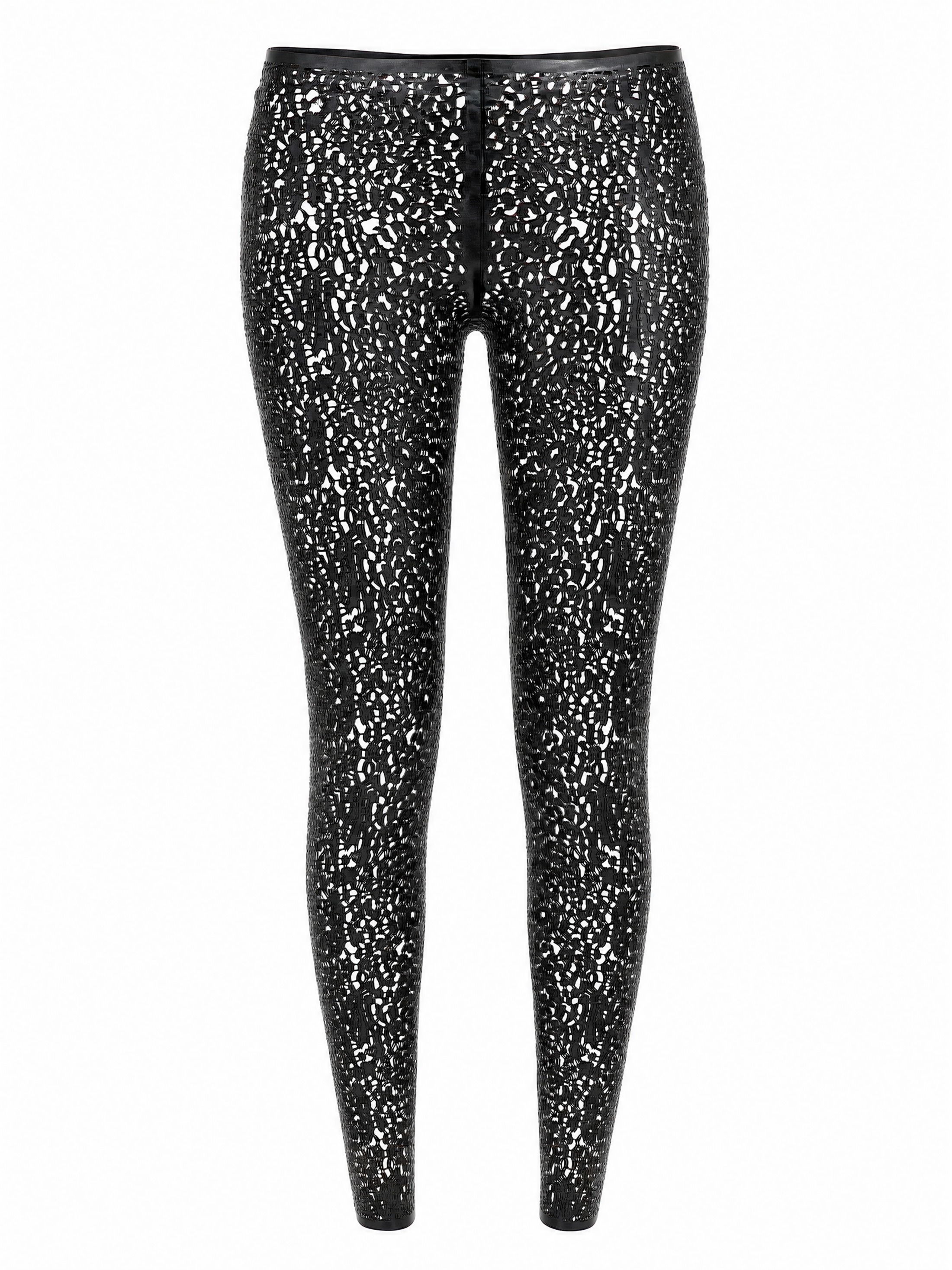 LATEX LEOPARD LEGGINGS