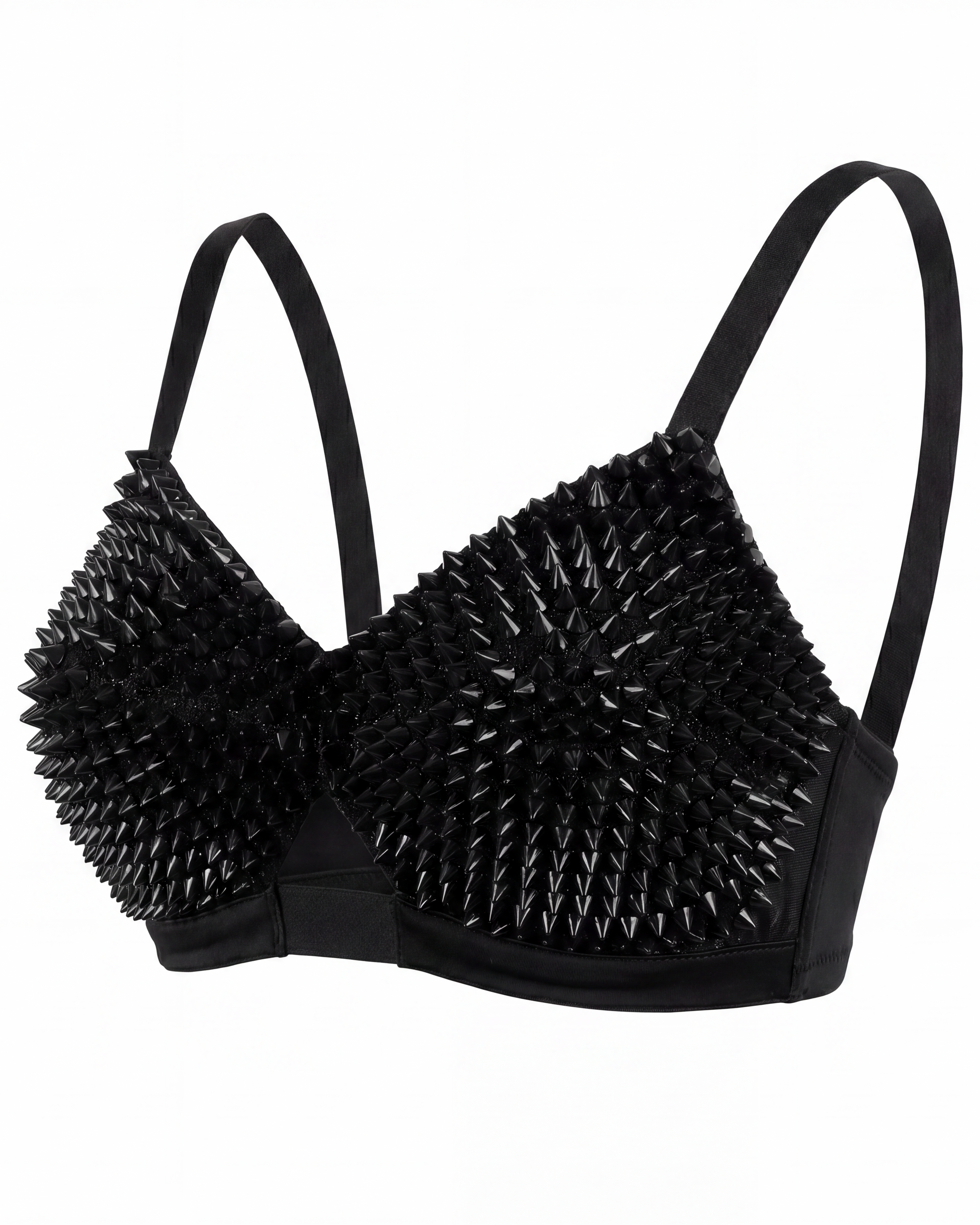 STUDDED CONE BRA