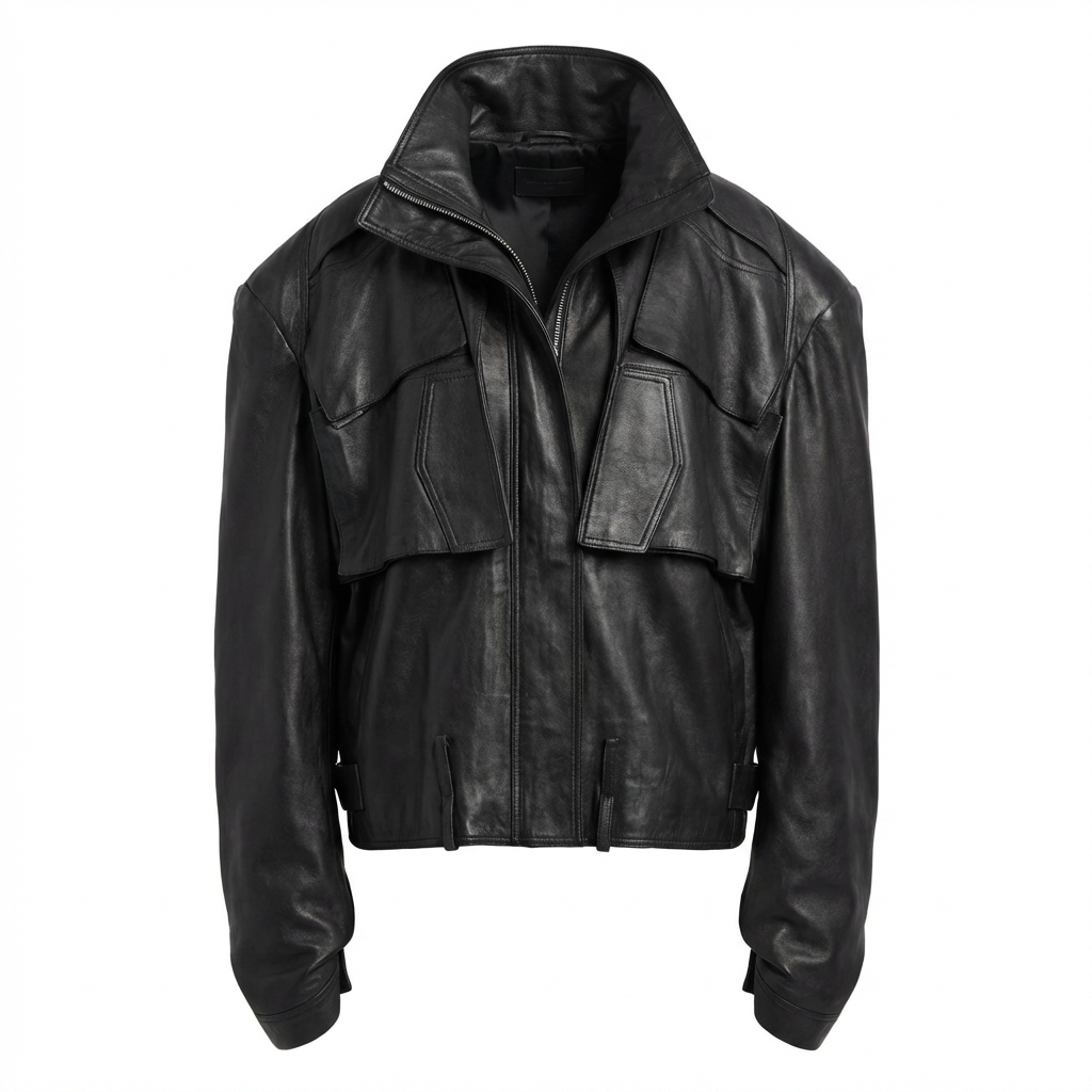 SHORT LEATHER JACKET