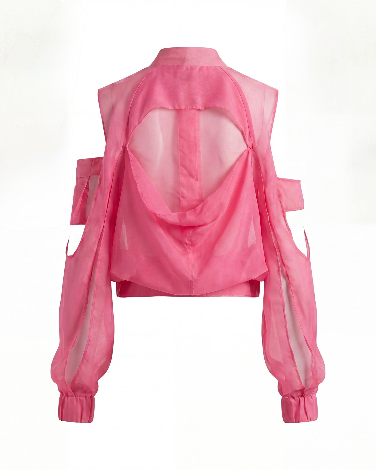 SILK TRANSPARENT BOMBER