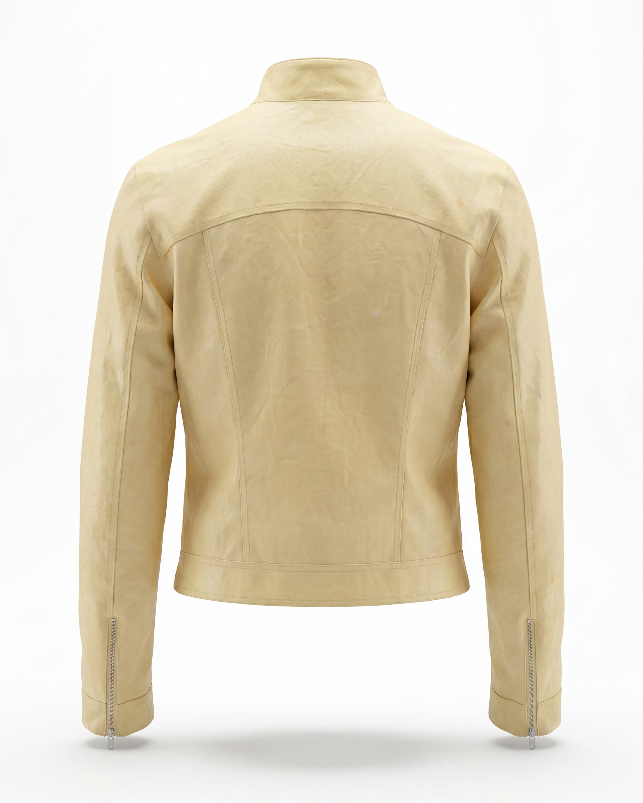 LATEX WOOL BIKER JACKET
