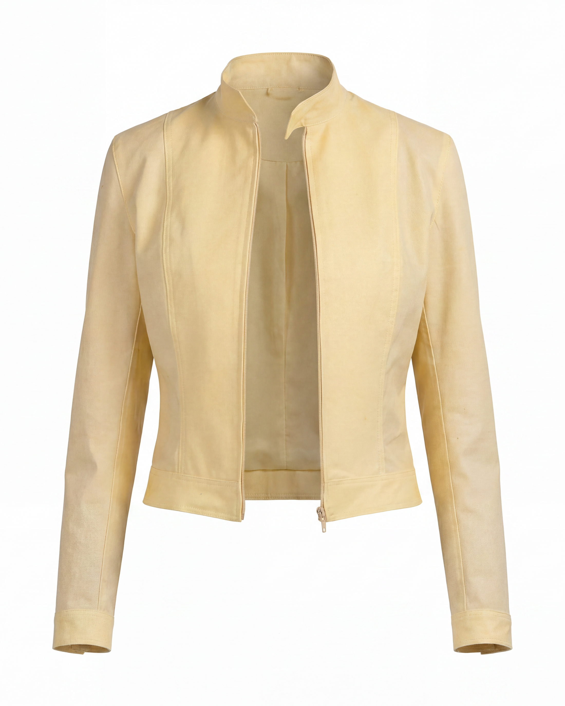 LATEX WOOL BIKER JACKET