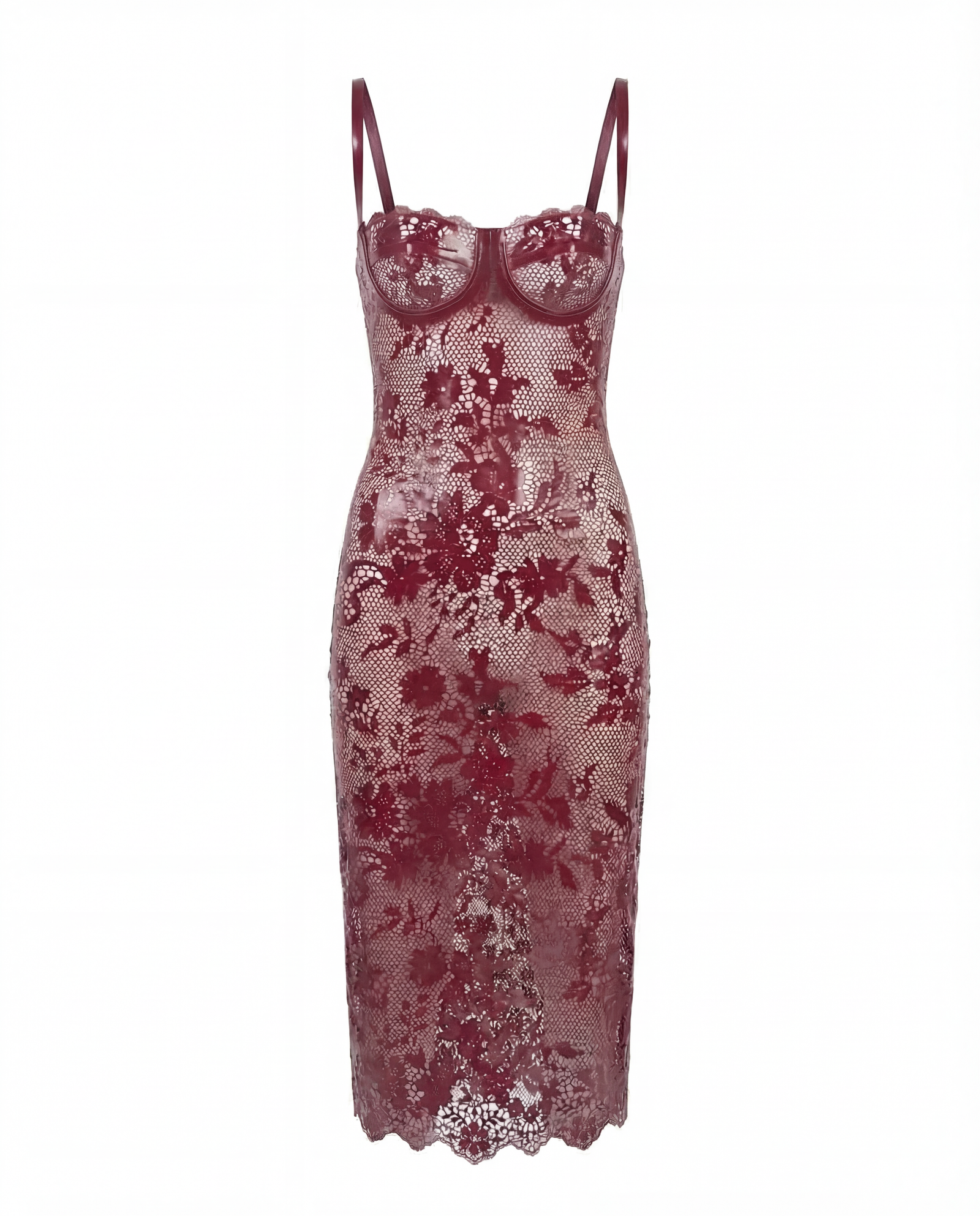 LATEX LACED DRESS
